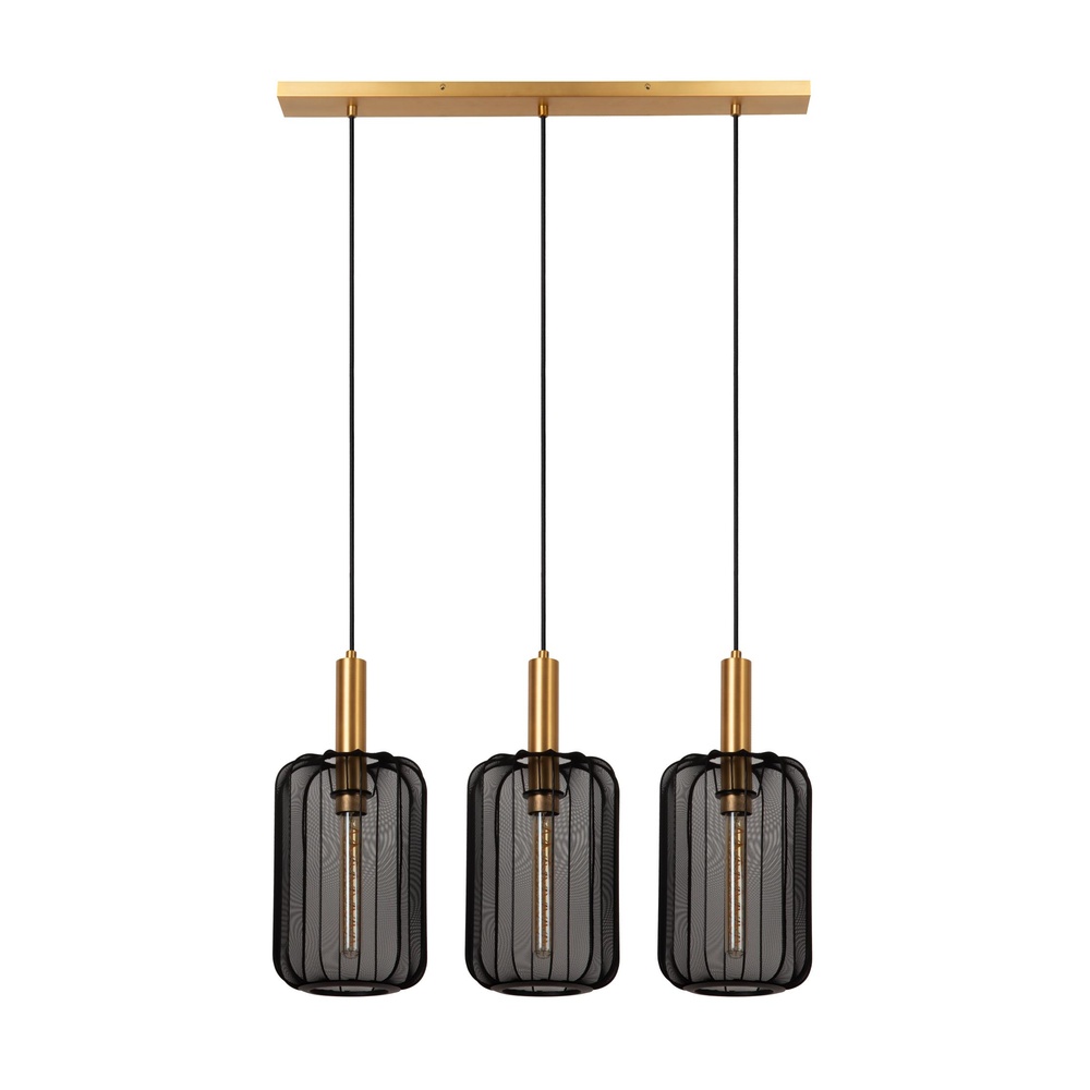 Lucide Hanglamp 3-lichtsCorina zwart - 03447/03/30